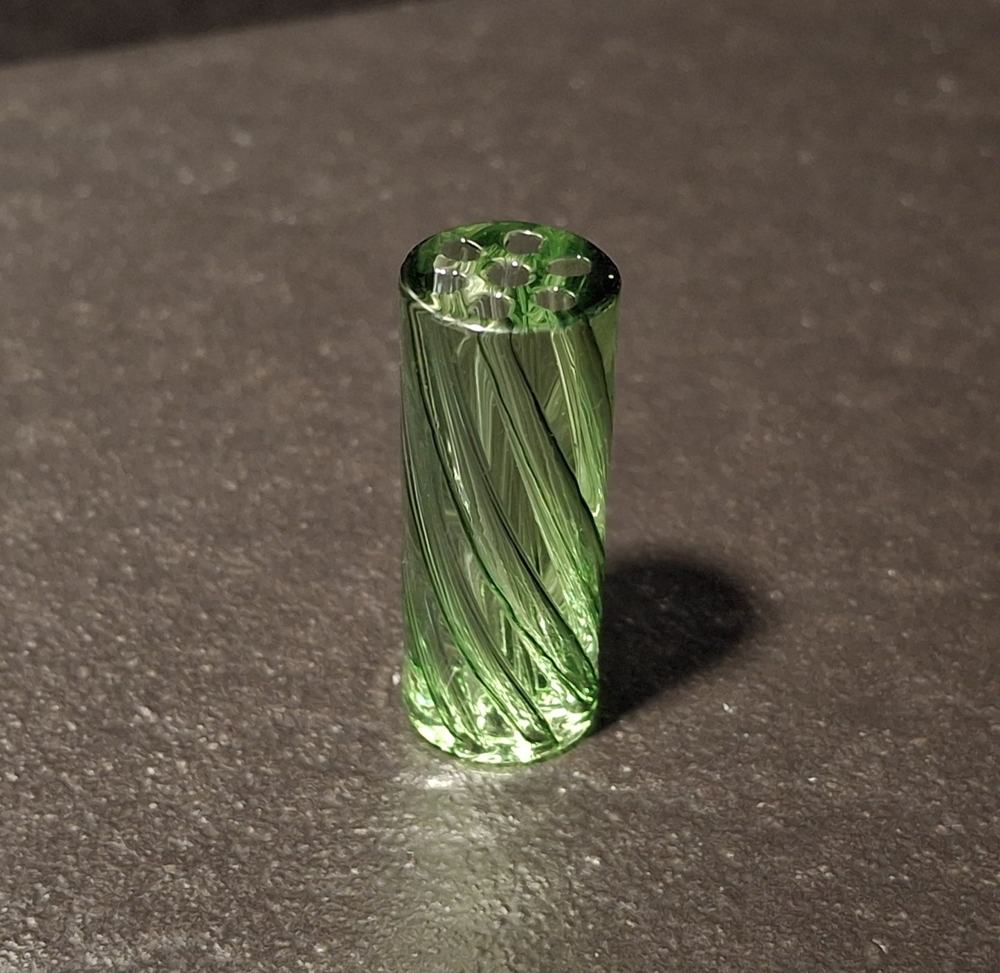 Glas Mundstück (Tip) 12mm - Grün