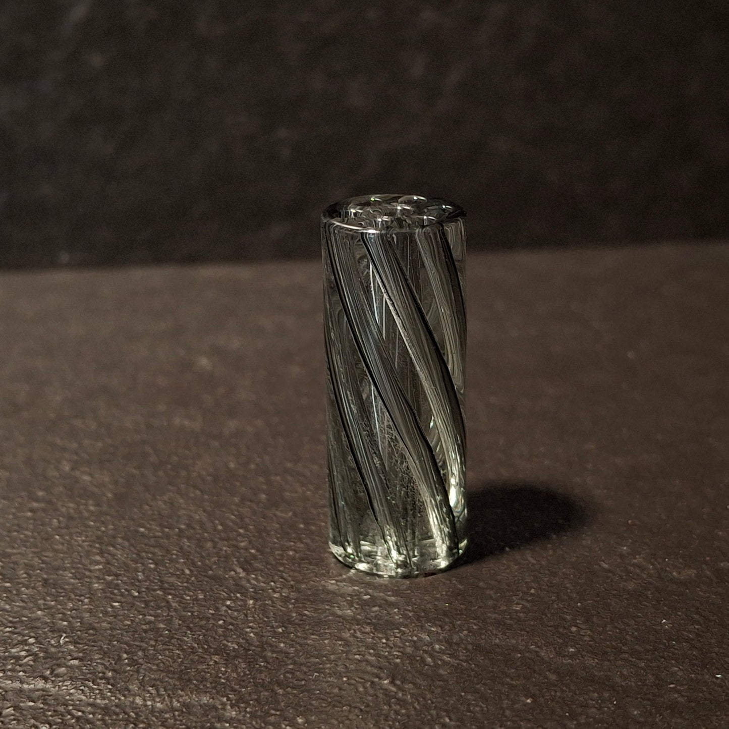 Glas Mundstück (Tip) 12mm - Grau